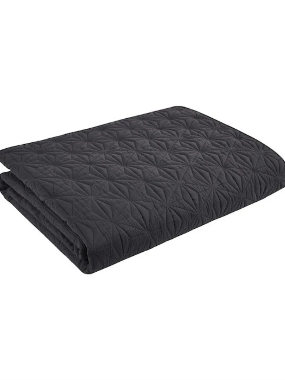 VCNY Home 3-Piece Grey Geometric Quilt Set  King
